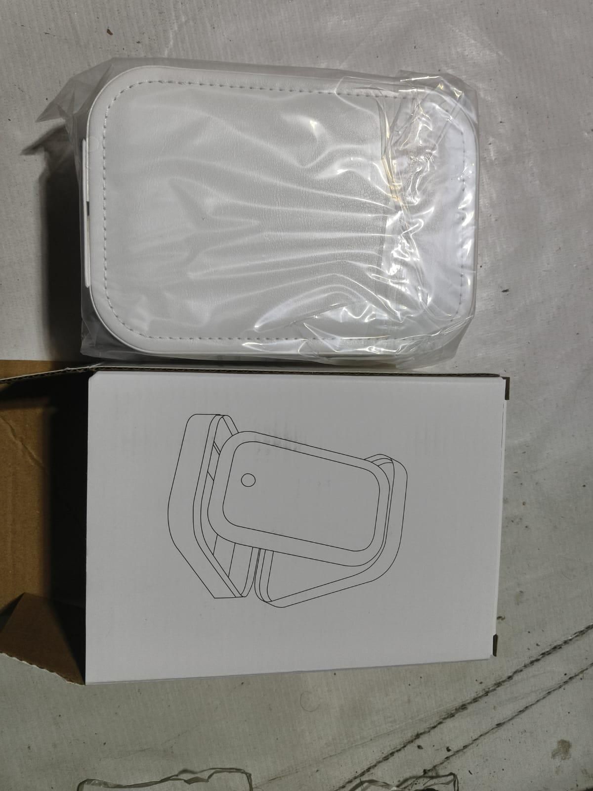 Portable LED Mirror Jewelry Organizer Box – Travel Storage Case for Women