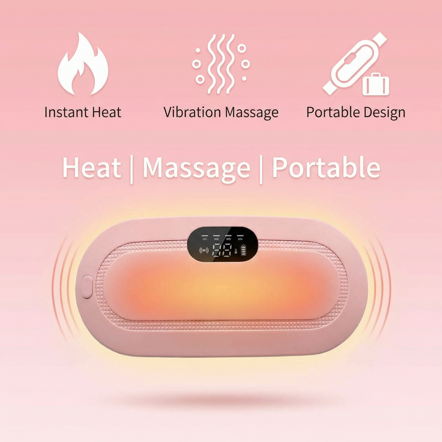 Get Instant Period Pain Relief in 5 Minutes 💖 | Wireless Heating & Massage Belt for Women (No Medicines Needed)